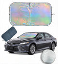 Window Shades for Car Windshield - Foldable Car Window Shades, 210T Reflective UV Block Sun Visor, Keep Vehicle Cool in Summer Heat, Universal Fit for Cars, SUVs and Trucks, Easy to Install & Store