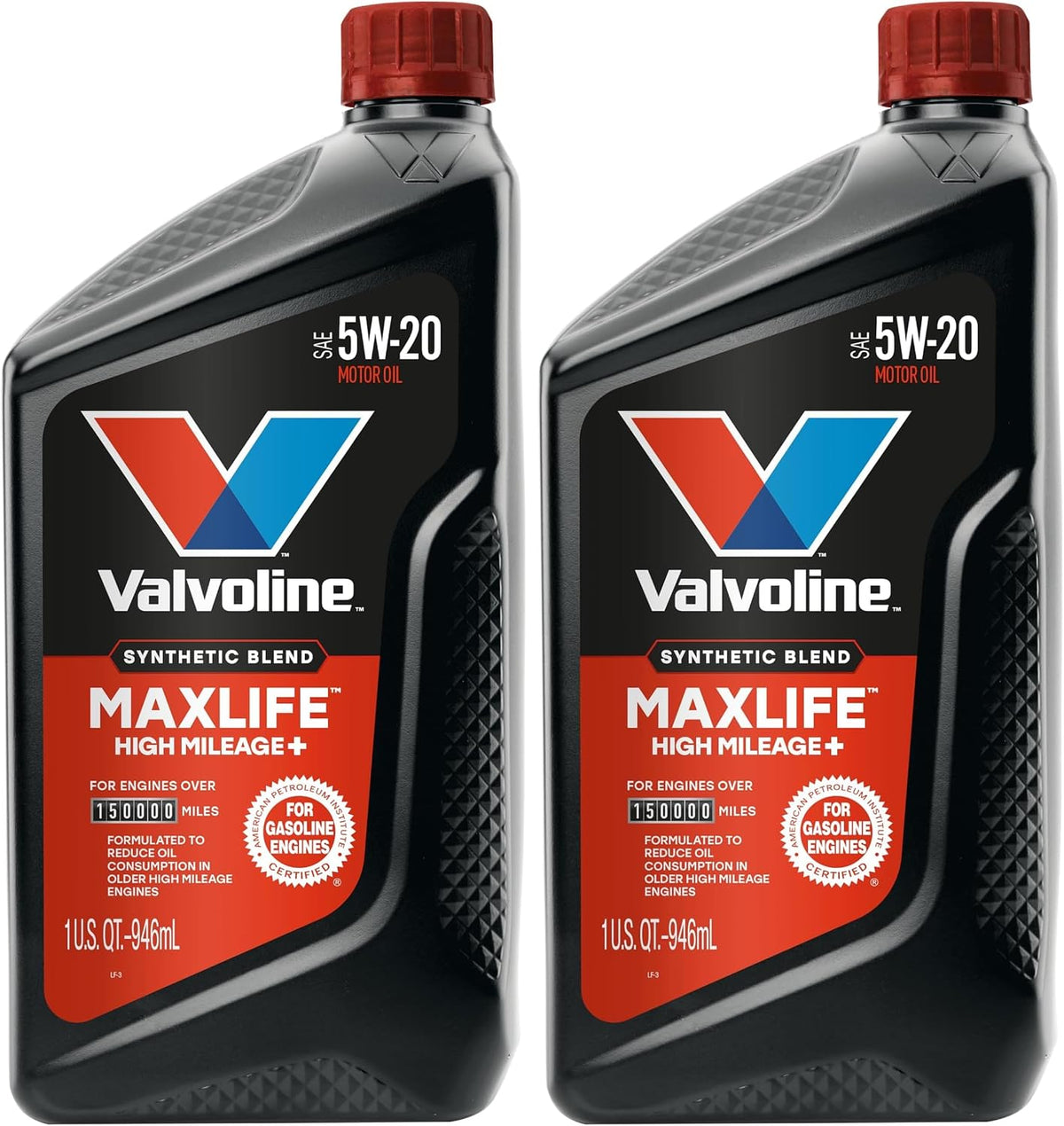Valvoline High Mileage with MaxLife Technology SAE 10W-40 Synthetic Blend Motor Oil 5 QT