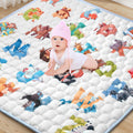 Baby Play Mat for Floor Playpen - 50" X 50" Playpen Mat,Thick One-Piece Crawling, Odorless Floor Mat, Non-Slip Cushioned Baby Playmat for Infants,Babies,Toddlers. Foldable and Machine Washable