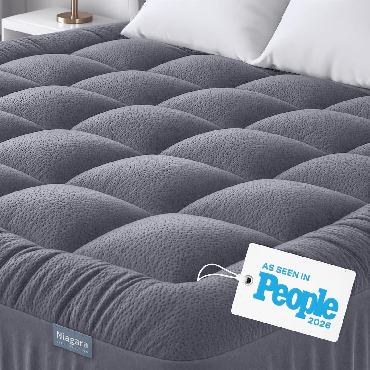 Niagara Sleep Solution Queen Ultra Soft Mattress Topper — Back Pain Relief