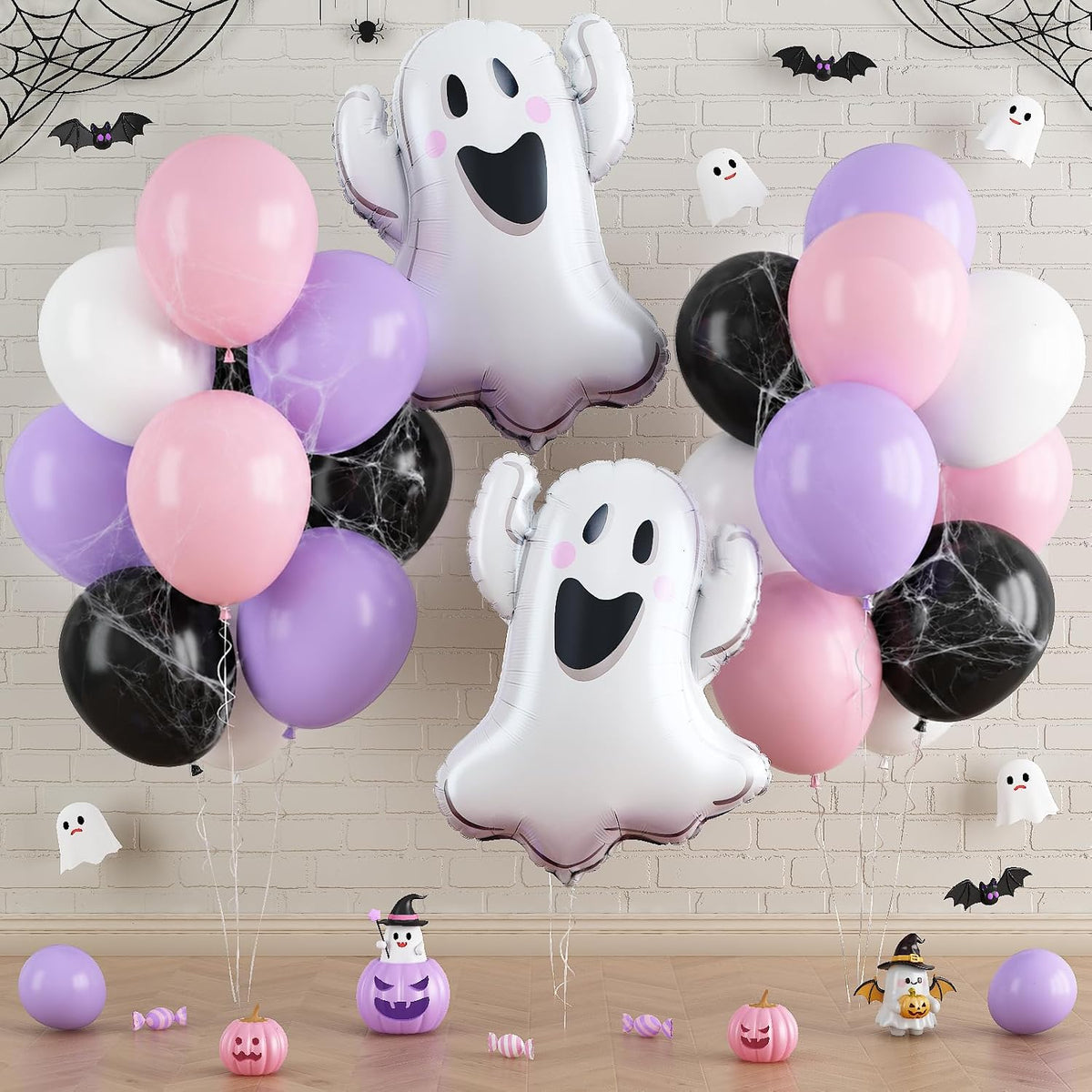 Pink Purple Blue Balloon, 62Pcs Iridescent Mermaid Music Idol Party Balloon