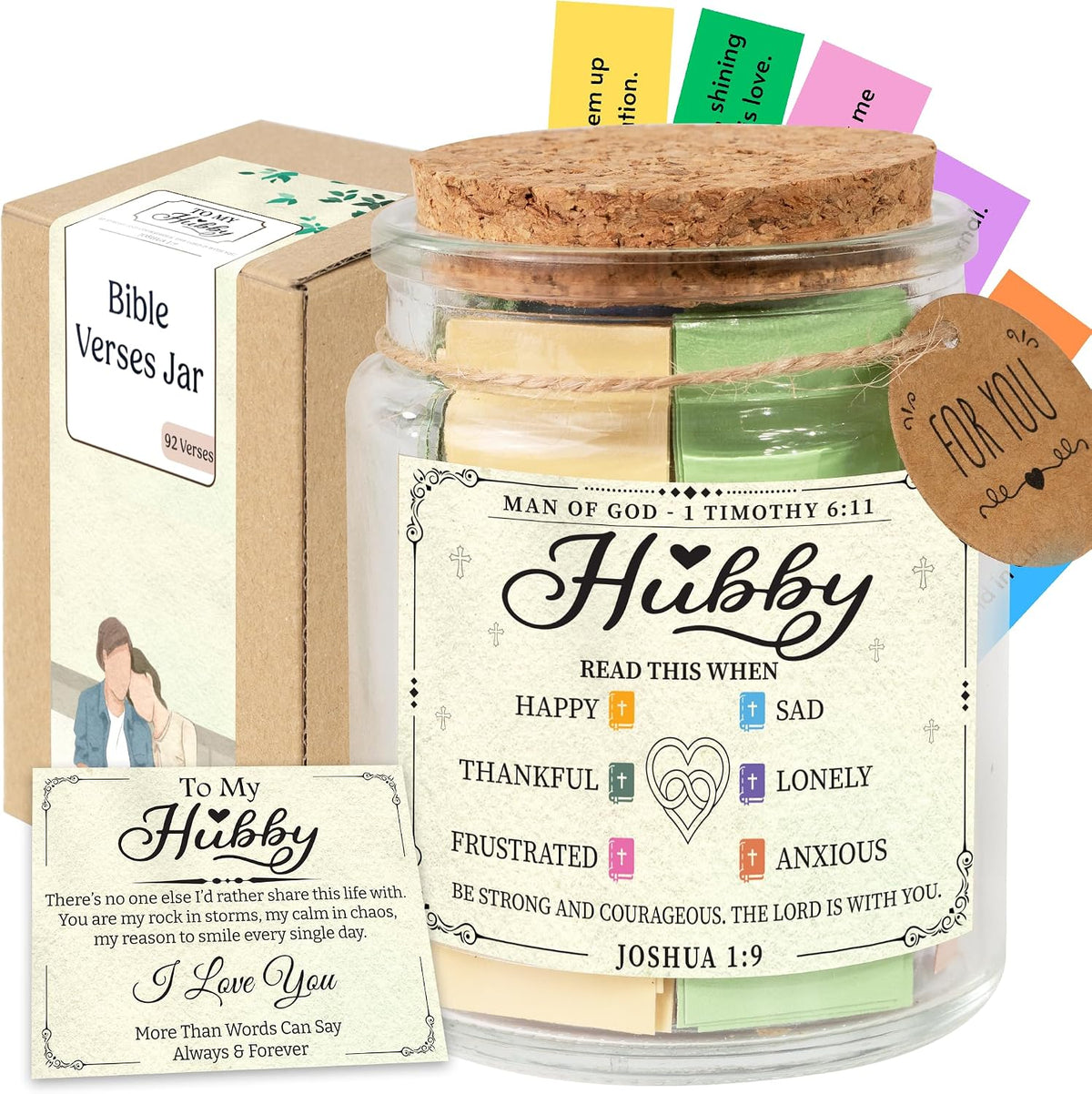 Read This When Bible Verses Jar – Birthday Gifts for Women, Christian Gifts for Women, Graduations Gift for Her, Gift for Mom from Daughter