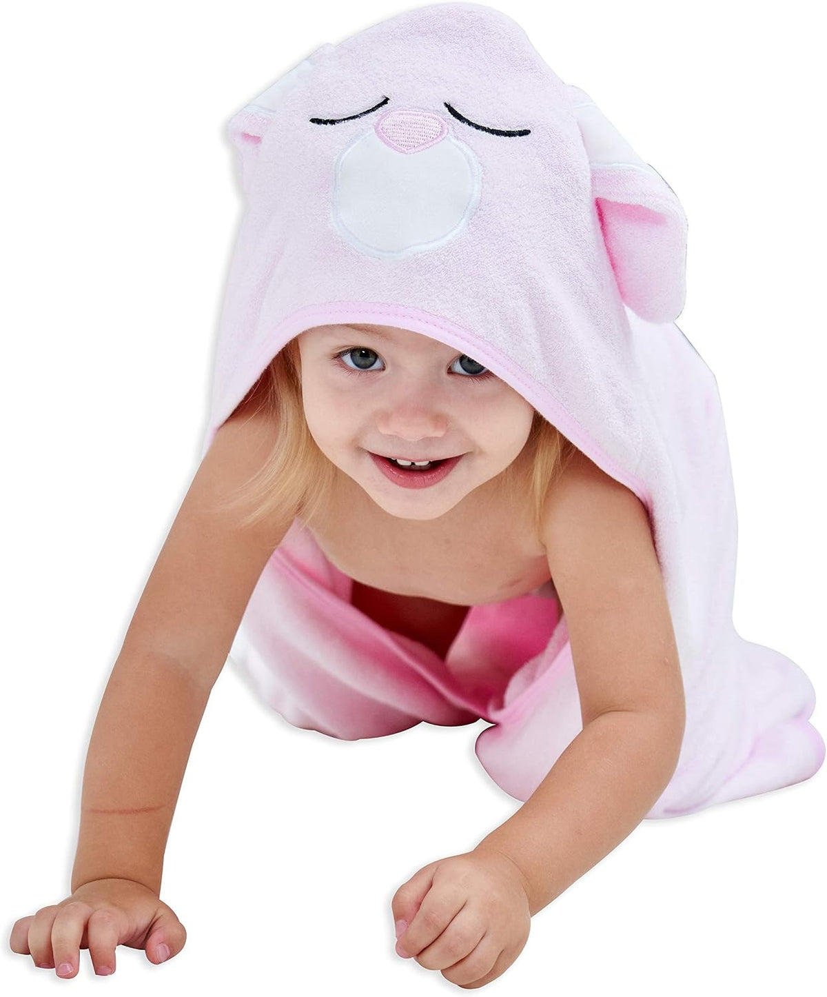 HIPHOP PANDA Ultra Soft Hooded Baby Towel - 2-Layer Thick 500GSM Absorbent