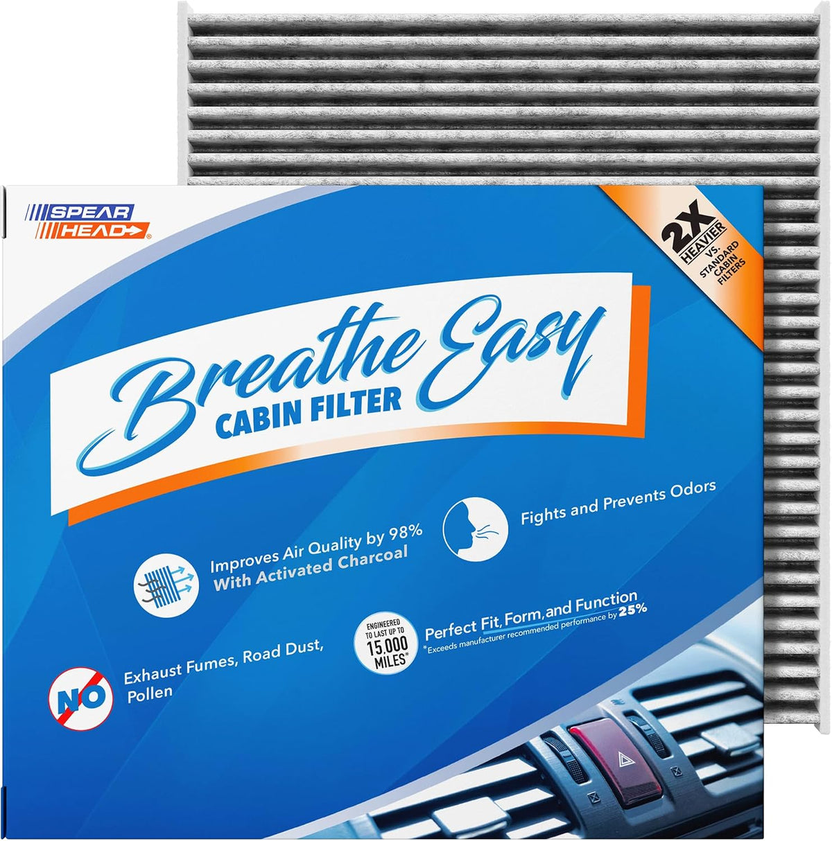 Spearhead Odor Defense Breathe Easy AC & Heater Cabin Air Filter (BE-157)