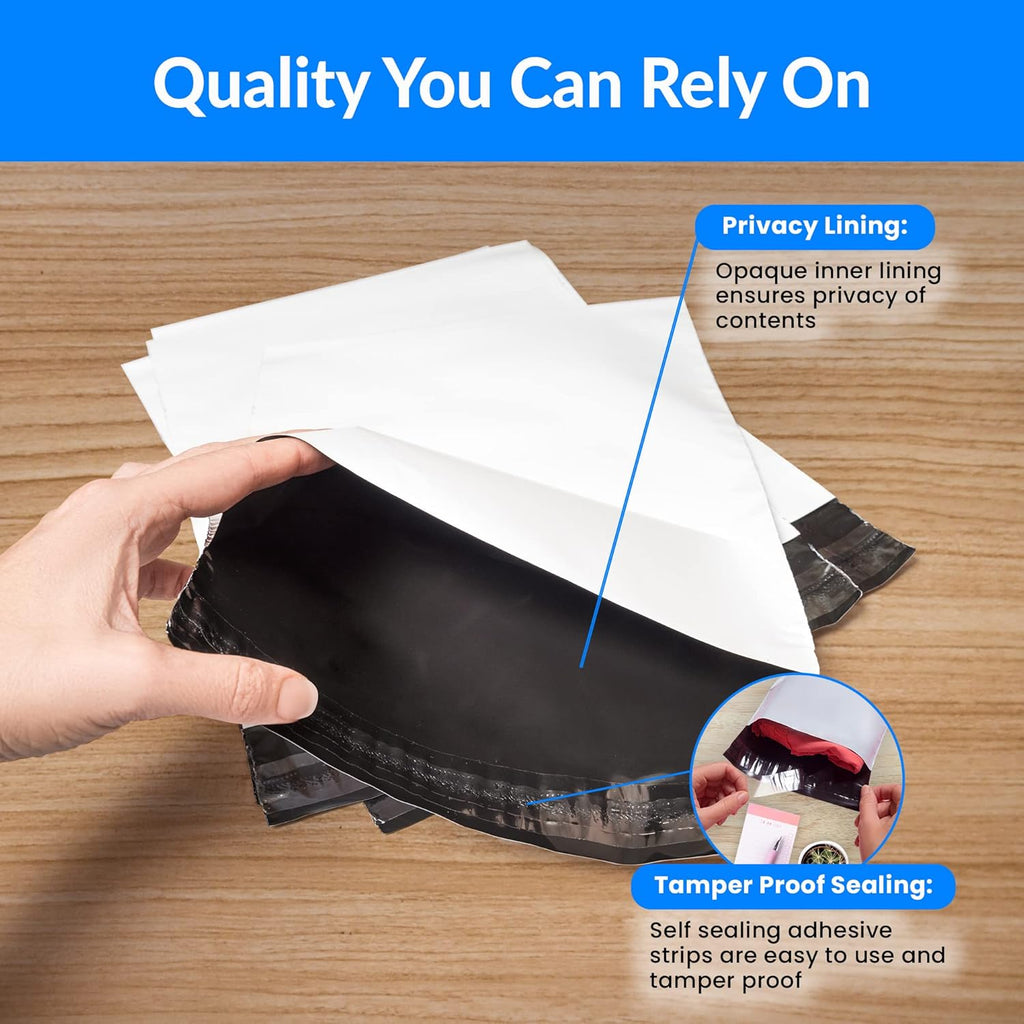 Reli. (125 Pcs) Poly Mailers 19x24", White | Self Sealing