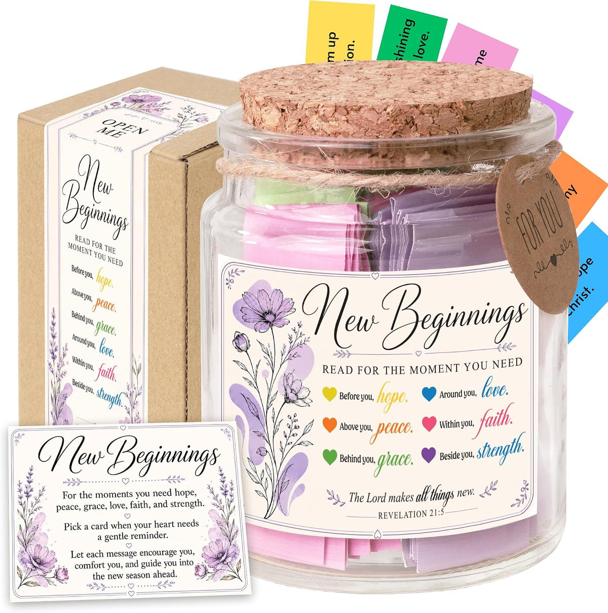 Read This When Bible Verses Jar – Birthday Gifts for Women, Christian Gifts for Women, Graduations Gift for Her, Gift for Mom from Daughter