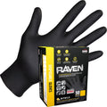 Raven Powder Free Nitrile Disposable Gloves | 7 Mil | Latex Free, Chemical + Puncture Resistant, Single Use |