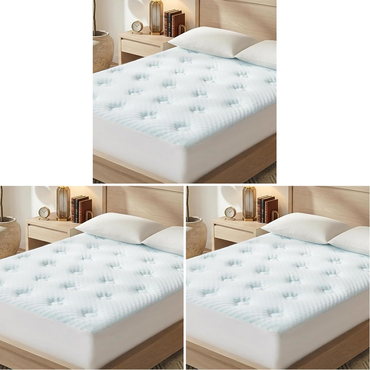 Hansleep Twin XL Mattress Topper College Dorm Memory Foam Soft Mattress Pad