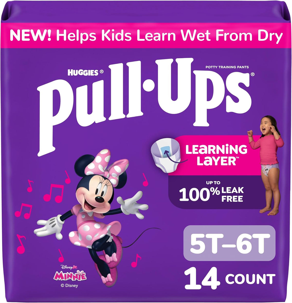 Pull-Ups Girls' Potty Training Pants, Size 3T-4T, 112 Count