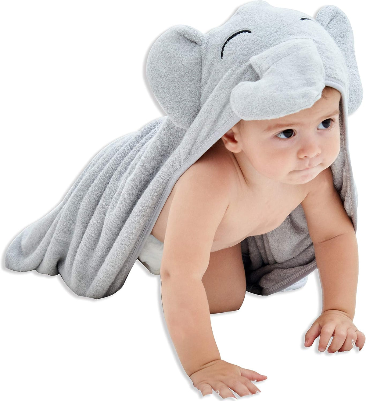 HIPHOP PANDA Ultra Soft Hooded Baby Towel - 2-Layer Thick 500GSM Absorbent
