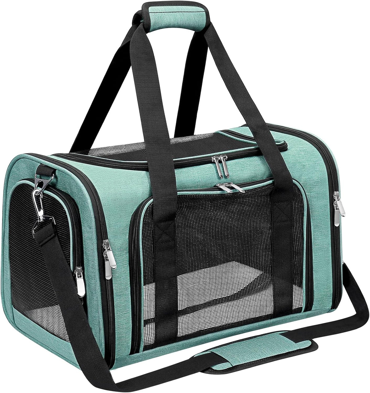 Soft-Sided Cat/Dog/Pet Carrier, Collapsible Pets Travel Carriers