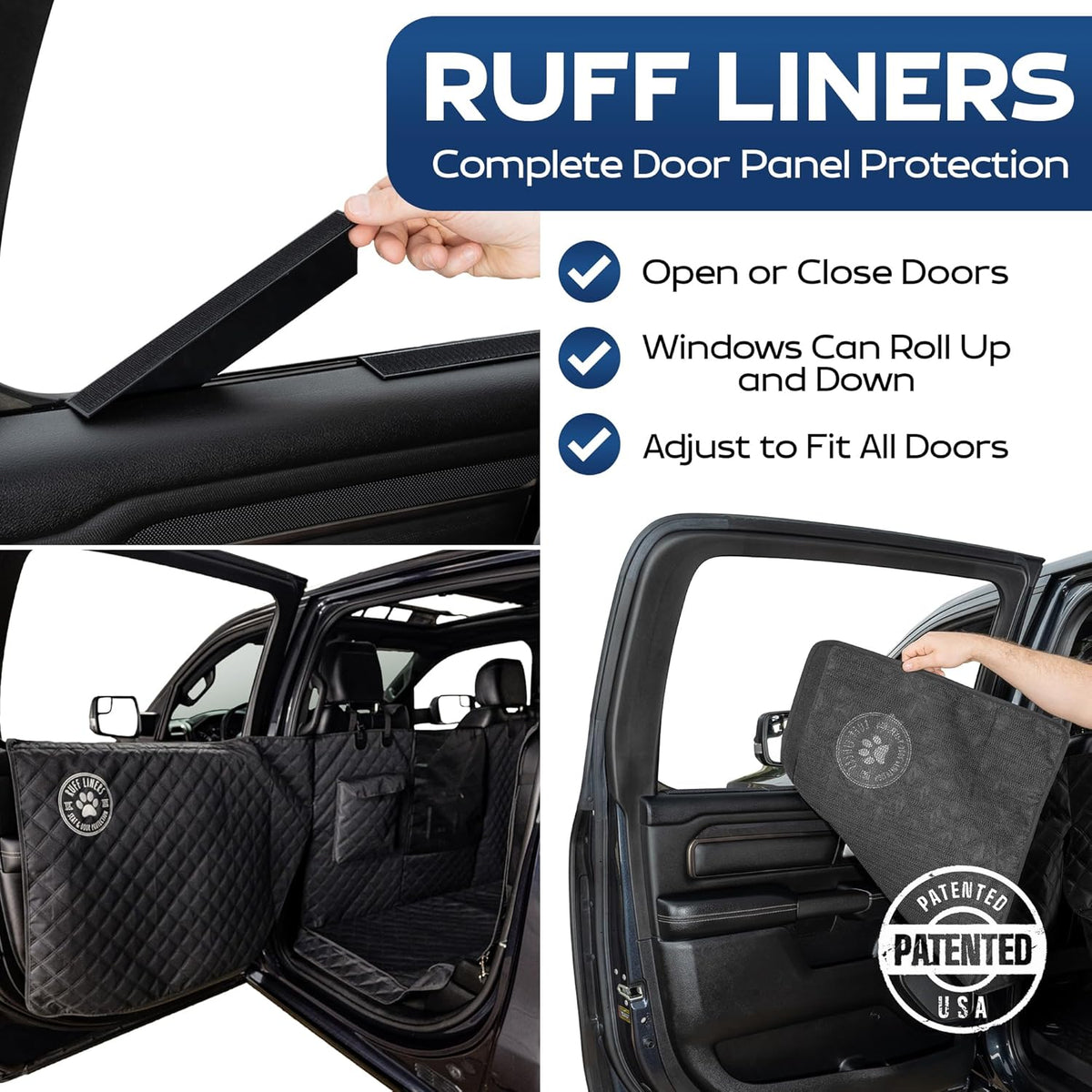 Ruff Liners XL Dog Hammock for Truck, Fold-Up Seats - As Seen on Shark Tank