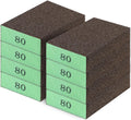 Romeda 8-Pack Sanding Sponge, Four Grits Per Pack 60/80/120/220, Washable and Reusable Handmade Sandpaper Block, Drywall Sandpaper Blocks for Wooden Drywall Sheetrock and Metal Glazing