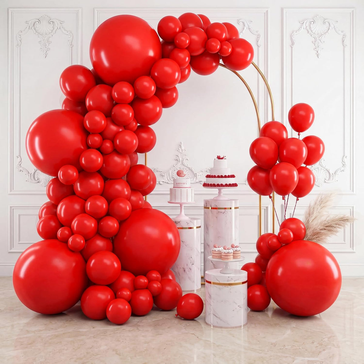 RUBFAC Balloons Black Balloon Arch for Black Birthday Decorations 154pcs