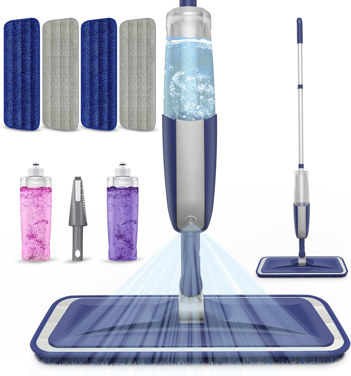 Spray Wet Mops for Floor Cleaning: Hardwood Floor Mop Refillable Dust Mop