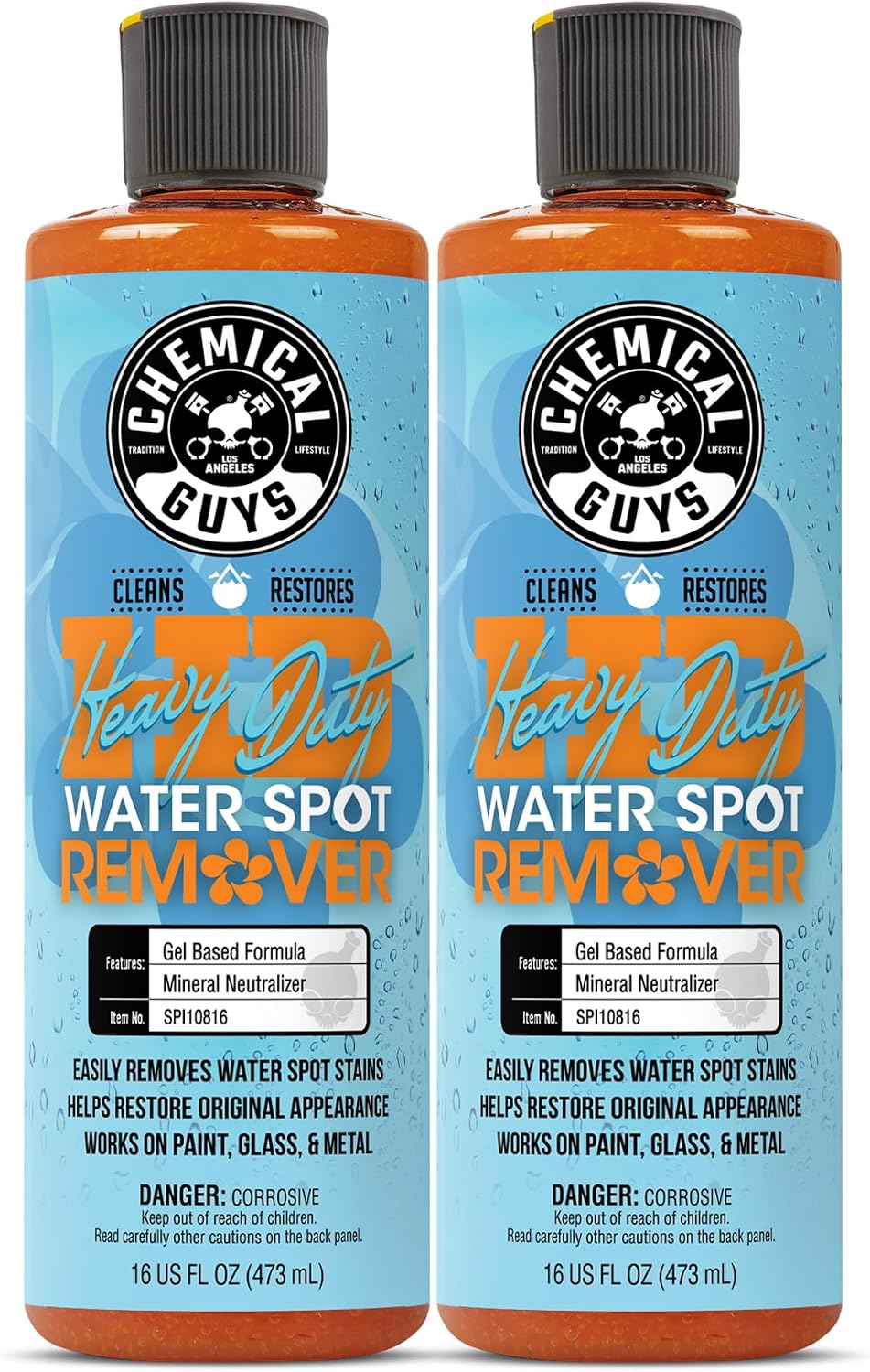 Chemical Guys, Heavy Duty Water Spot Remover Gel for Glass & Paint, 16 oz