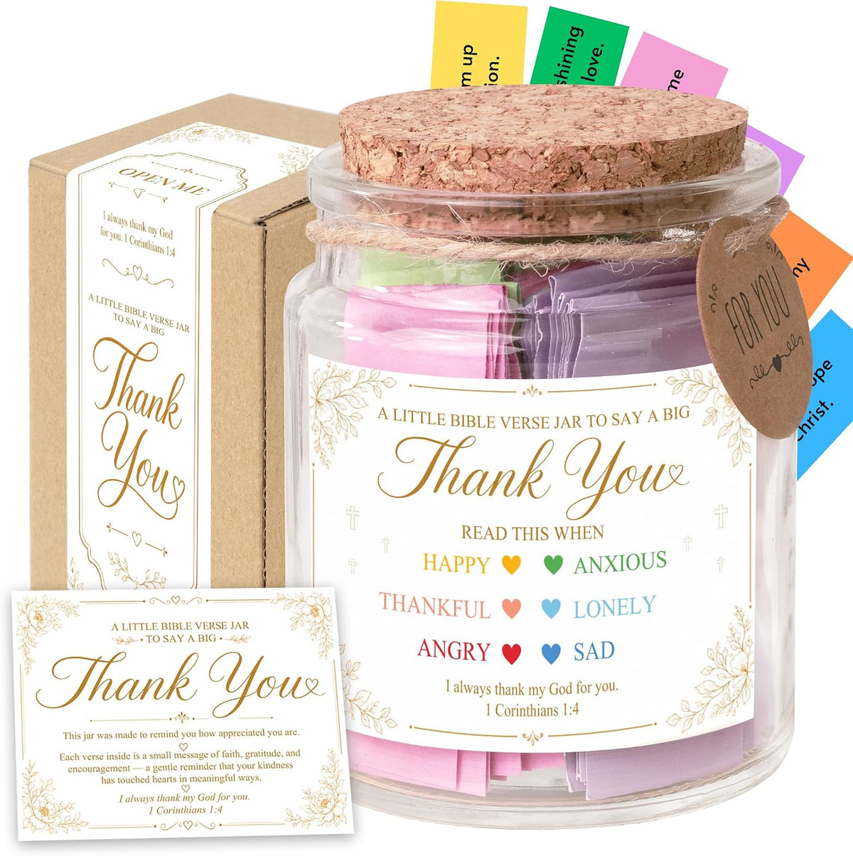 Read This When Bible Verses Jar – Birthday Gifts for Women, Christian Gifts for Women, Graduations Gift for Her, Gift for Mom from Daughter