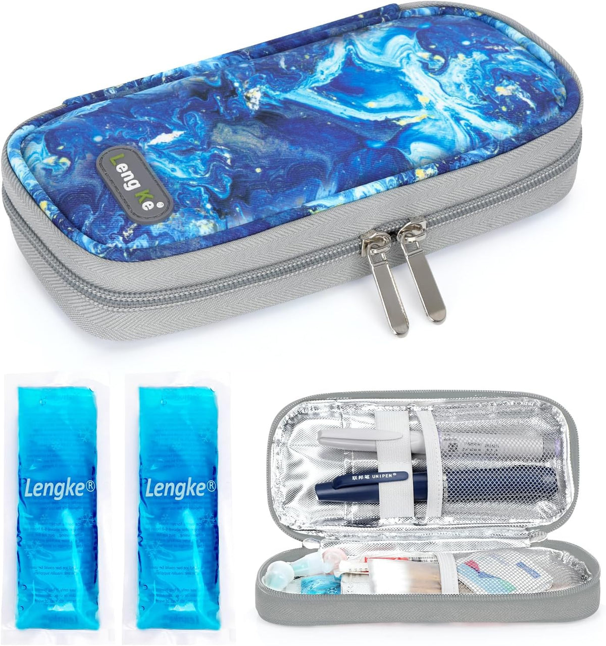 YOUSHARES Insulin Cooler Travel Case, Peptide Travel Case with Temp Display