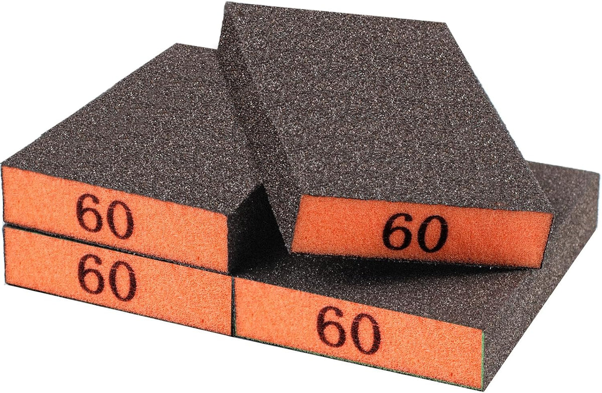 YNZDRWA 8 Pack Sanding Sponge, 60/80/120/220 Grit Sanding Blocks Assortment