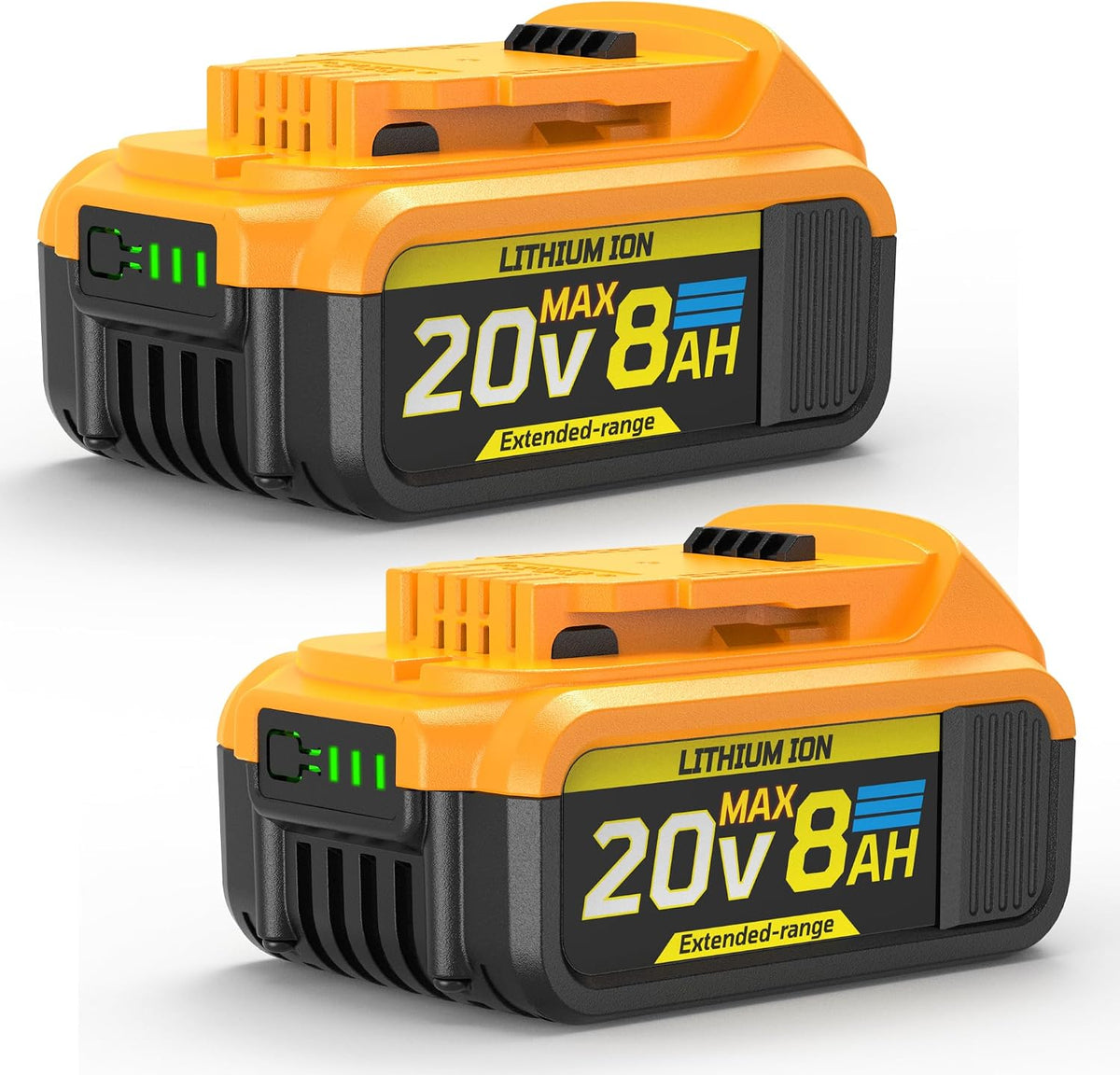 8Ah Replacement Compatible for Dewalt 20V Max Battery with High Capacity