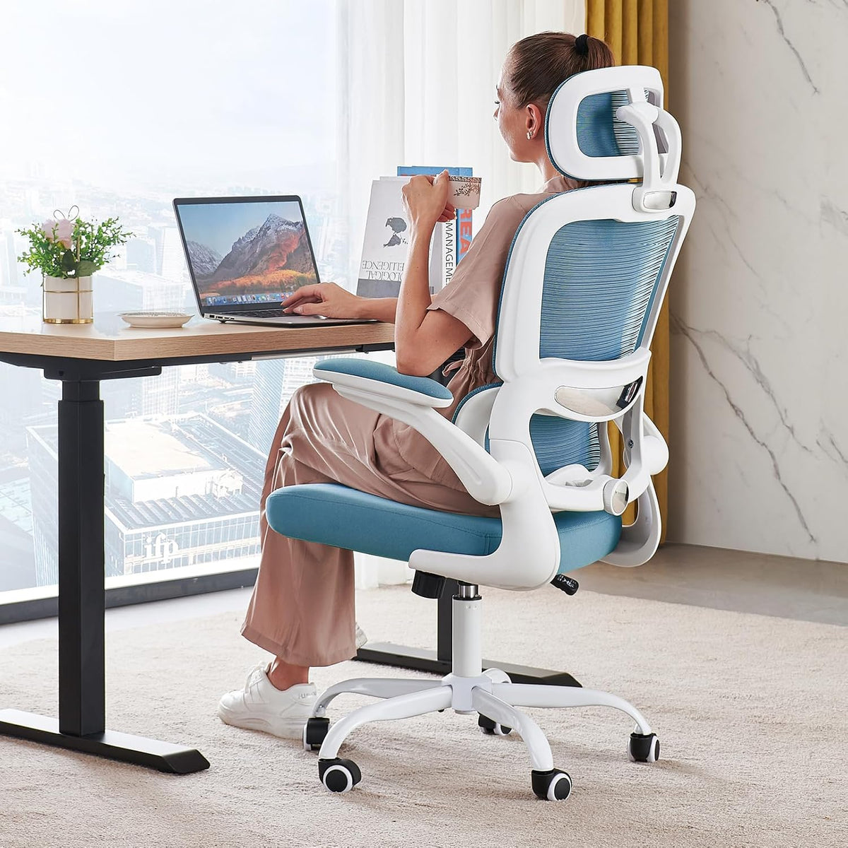 TRALT Office Chair Ergonomic Desk Chair - Gaming Chair with Lumbar Support