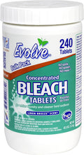Evolve Concentrated Bleach Tablet Bulk Size 240 Tablets 1 Pack Original Scent