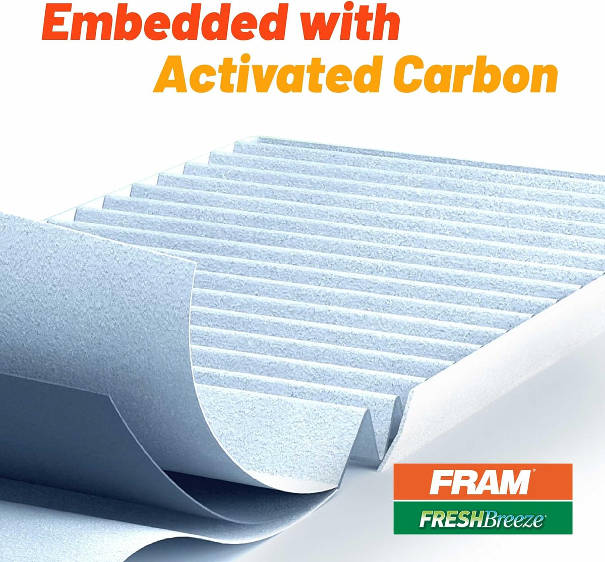 FRAM Fresh Breeze Cabin Air Filter Replacement for Car Passenger Compartment w/Arm and Hammer Baking Soda, Easy Install, CF10285 for Toyota Vehicles , white