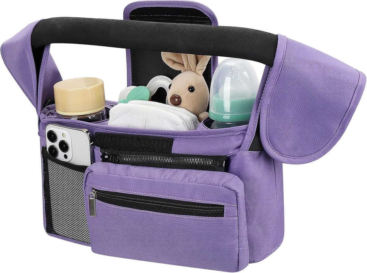 Accmor Universal Stroller Organizer with Insulated Cup Holder