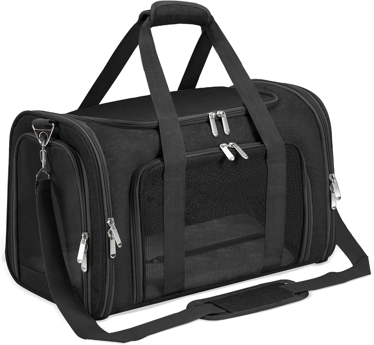 Soft-Sided Cat/Dog/Pet Carrier, Collapsible Pets Travel Carriers