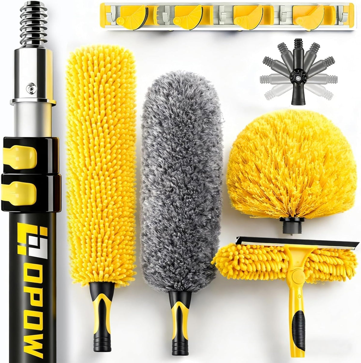 20 Foot High Ceiling Duster Kits with 5-12ft Heavy Duty Extension Pole