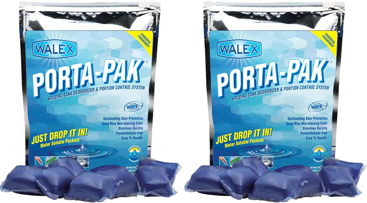 Walex Porta-Pak RV Toilet Treatment Drop-Ins - Fresh Scent, 10-Pack