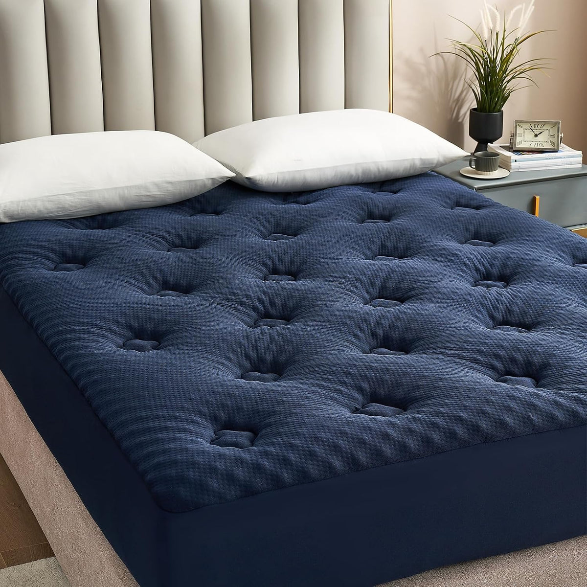 Hansleep Twin XL Mattress Topper College Dorm Memory Foam Soft Mattress Pad