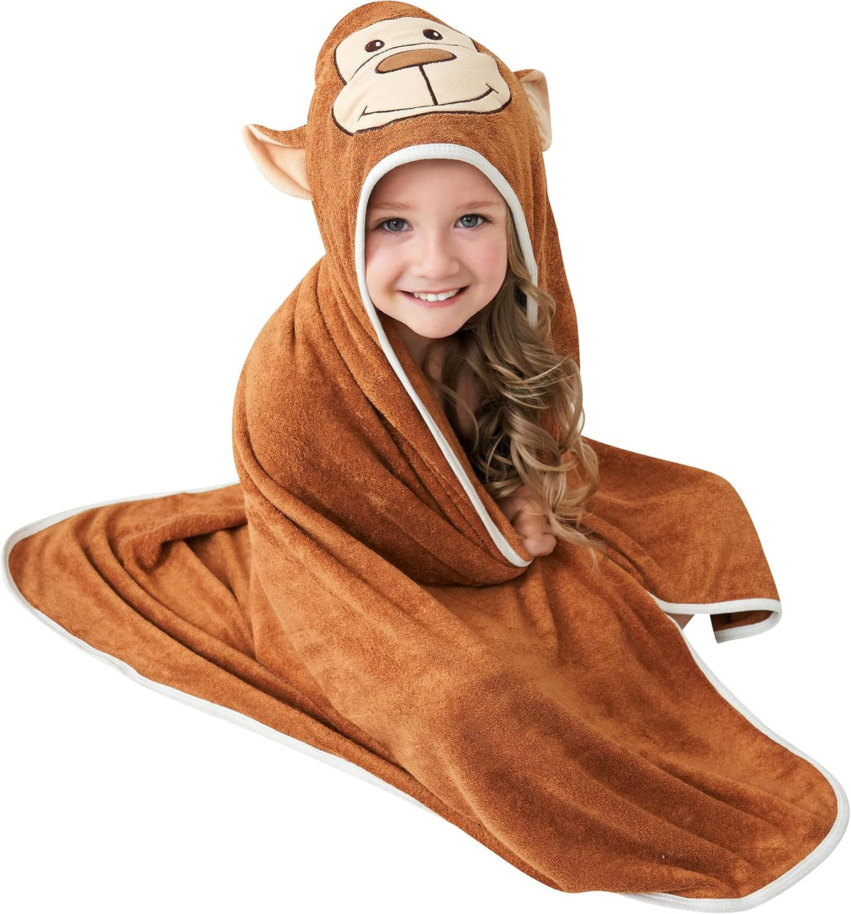 HIPHOP PANDA Ultra Soft Hooded Baby Towel - 2-Layer Thick 500GSM Absorbent