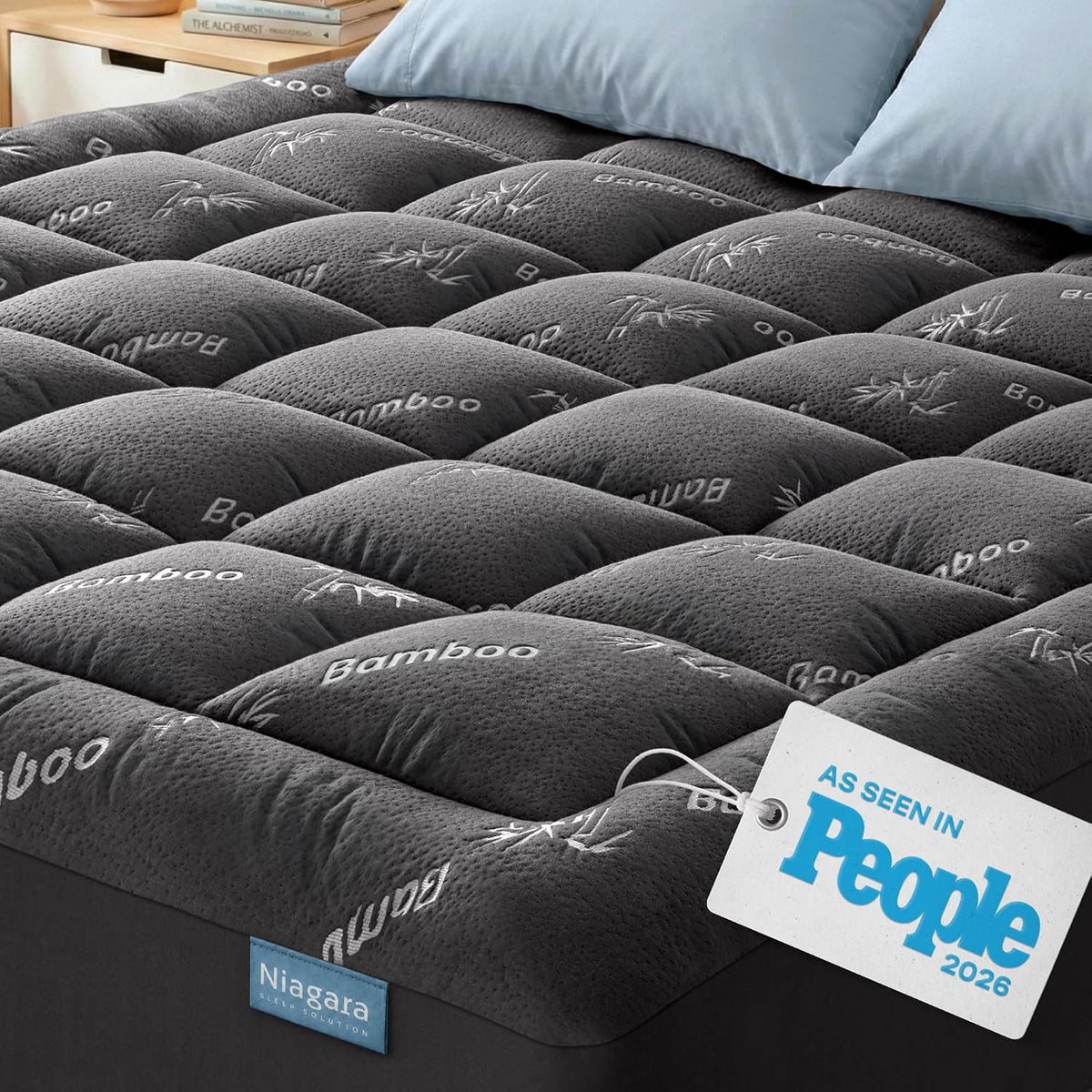 Niagara Sleep Solution Ultra Soft Queen Size Mattress Pad, Pillow Top