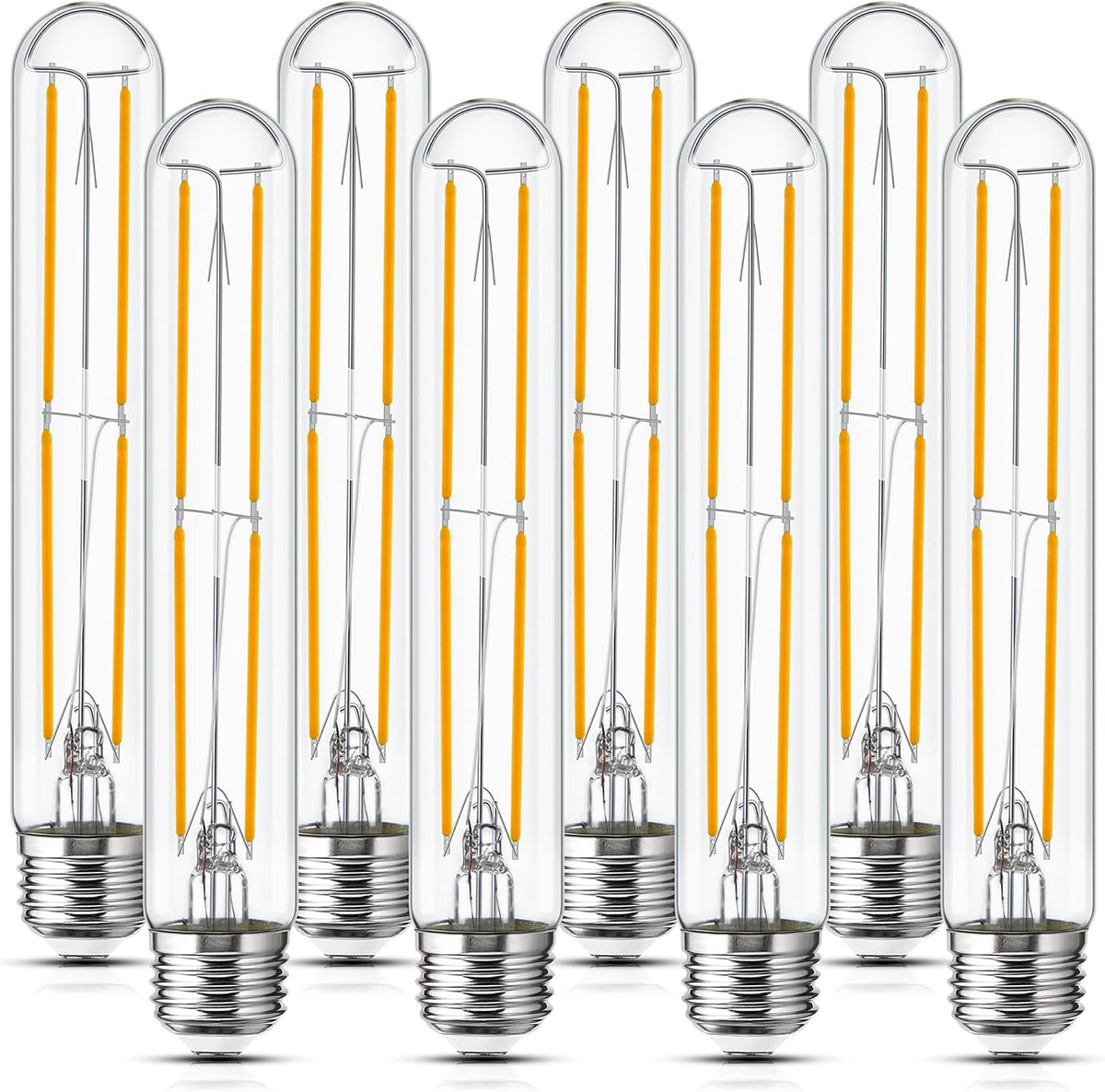 Tubular Light Bulb 7.3 Inch Dimmable T10 LED Bulb E26 6W 60 Watts