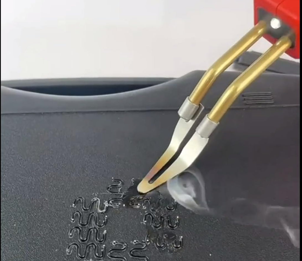 Upgraded 220W Plastic Welder, 2 in 1 Plastic Welding Kit Plastic Repair Welder Kit 1000PCS Hot Stapler Soldering Gun with 100PCS Plastic Welding Rods Car Bumper Repair Kit for Most Plastic Repair