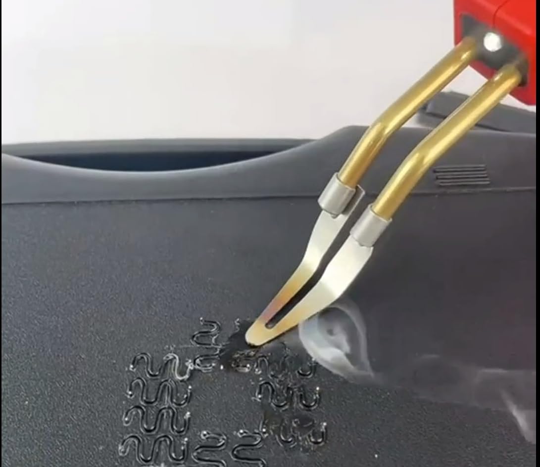 Upgraded 220W Plastic Welder, 2 in 1 Plastic Welding Kit Plastic Repair Welder Kit 1000PCS Hot Stapler Soldering Gun with 100PCS Plastic Welding Rods Car Bumper Repair Kit for Most Plastic Repair