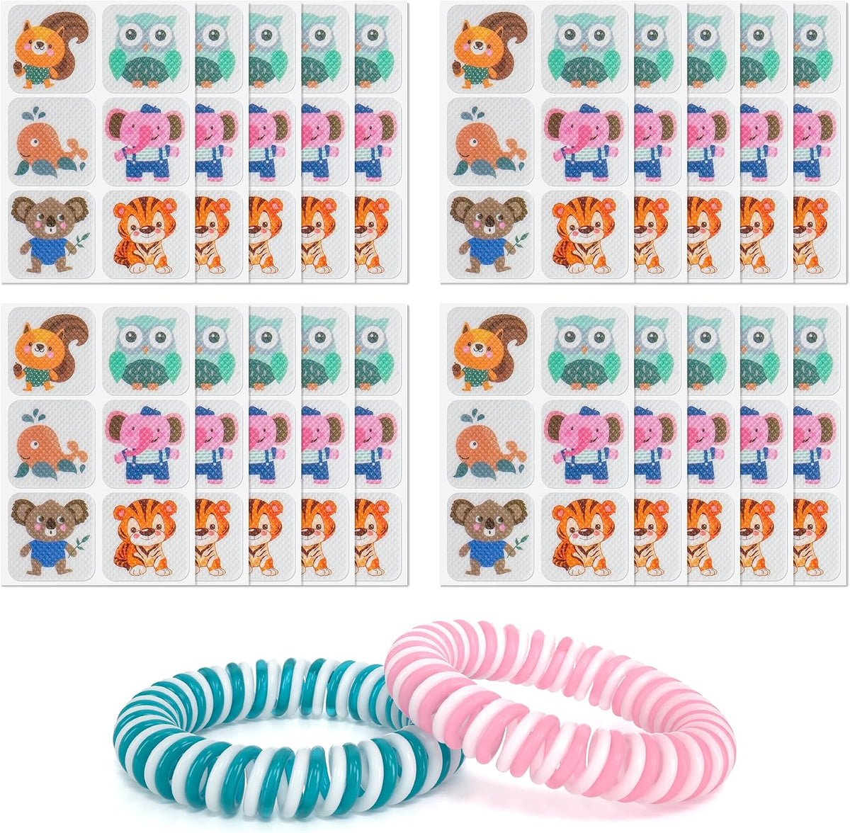 BuggyBands 12 Pack Mosquito Repellent Bracelets for Adults & Kids,DEET-Free