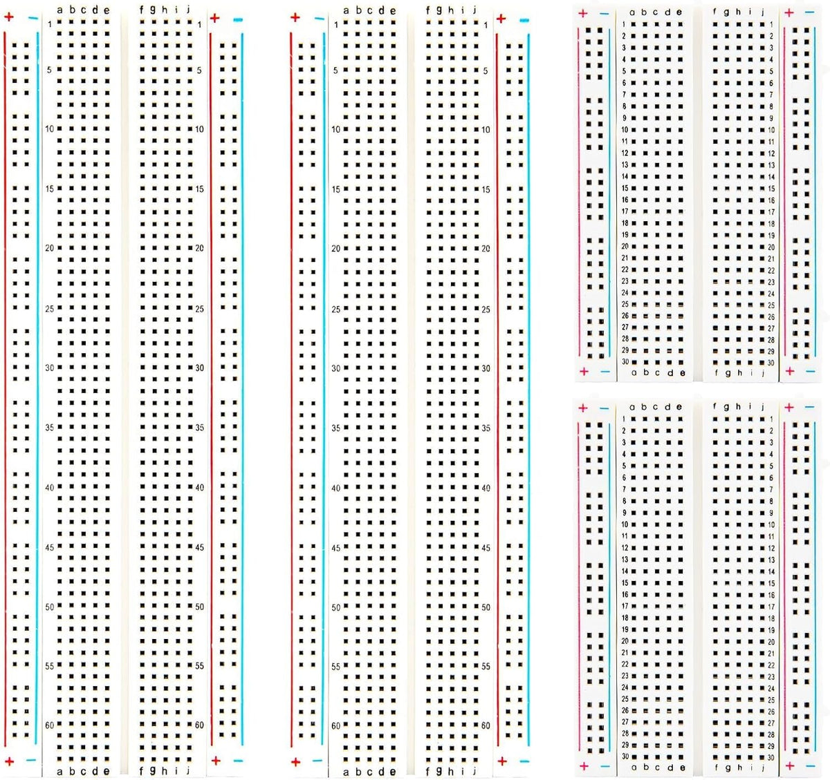 ELEGOO 3pcs Breadboard 830 Point Solderless Prototype PCB Board Kit