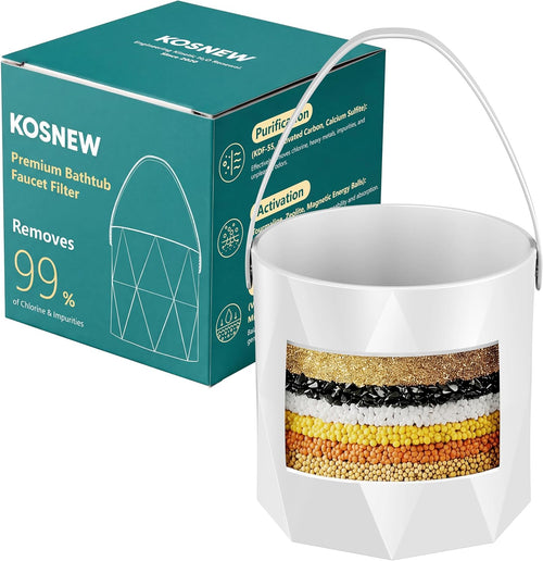 KOSNEW® Bath Faucet Filter, 10-Stage Advanced Shower Water Filter