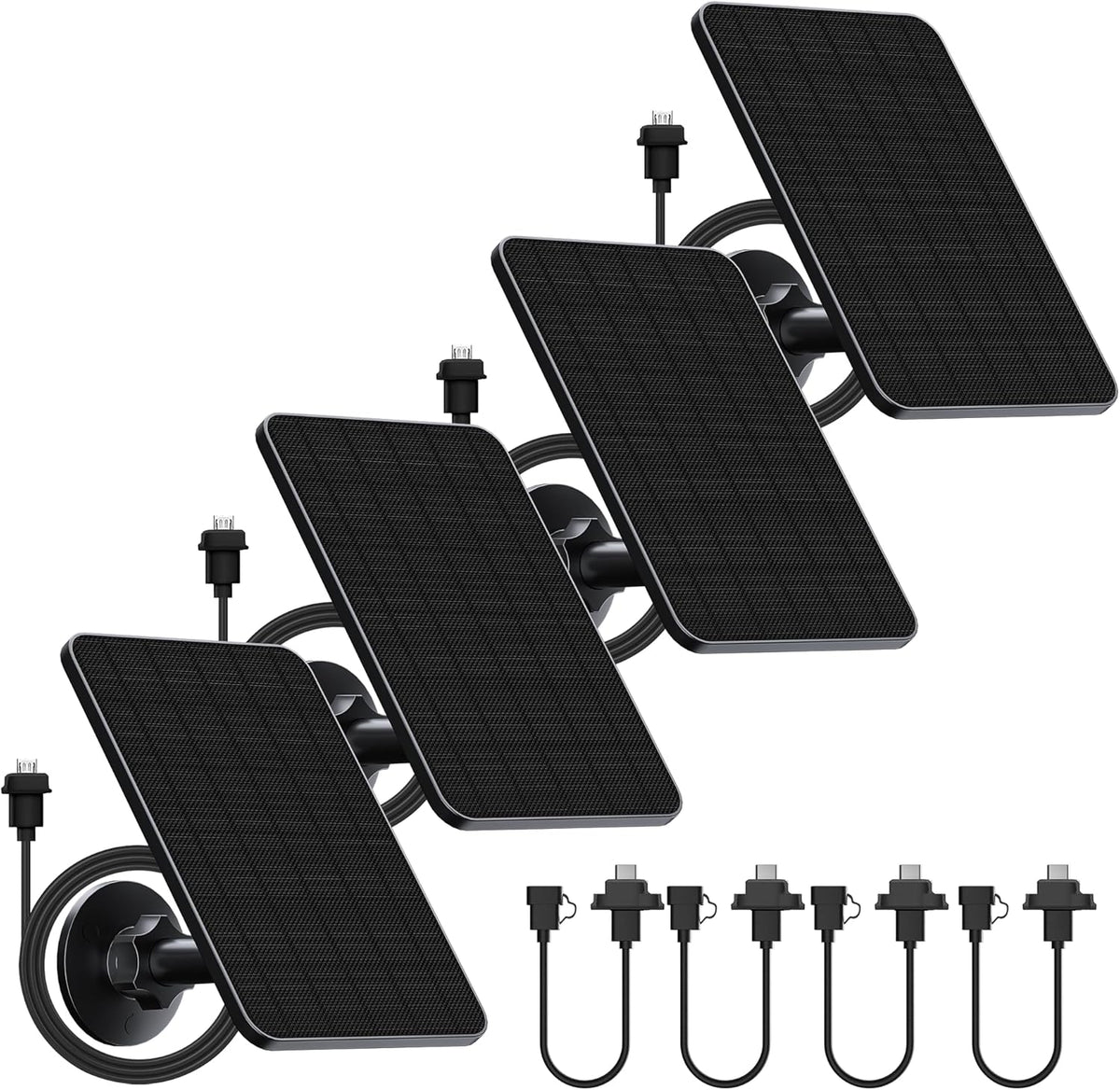 Rhorawill 4 Pack Solar Panel for Blink Outdoor 2K+/4(4th Gen)/(3rd Gen) XT3