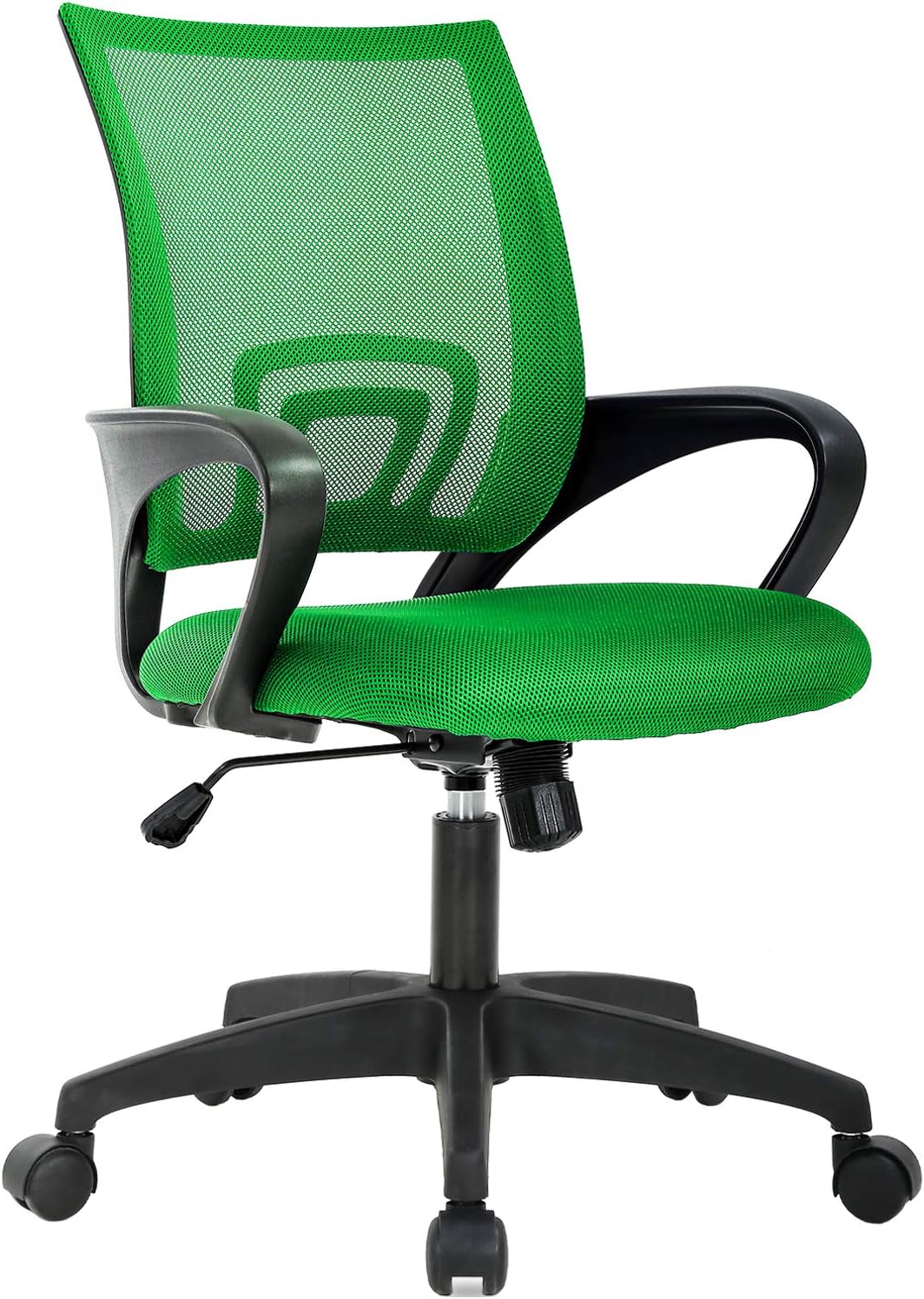 BestOffice Ergonomic Office Chair | Mid-Back Swivel Desk Chair | Dark Black