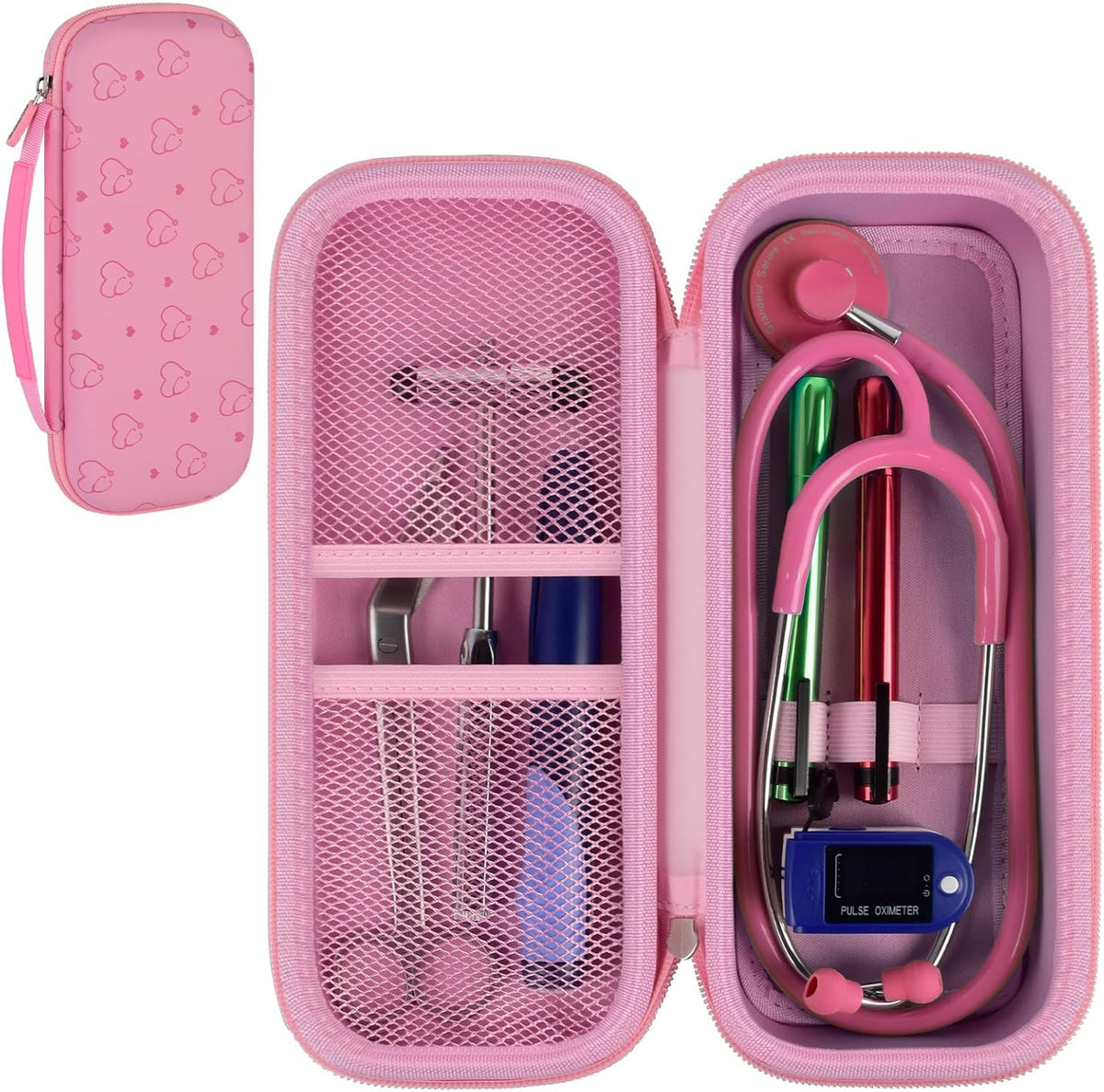 Stethoscope Case for 3M Littmann Classic III/Cardiology IV,Blackflower