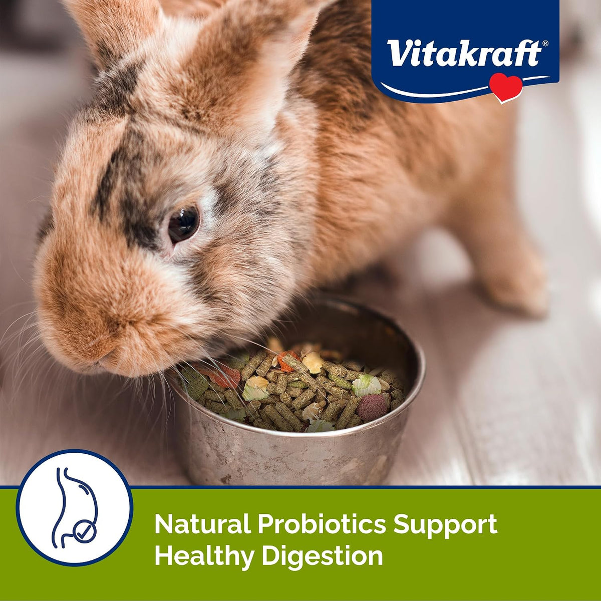 Vitakraft Menu Premium Rabbit Food - Alfalfa Pellets Blend - Vitamin and Mineral Fortified, Carrots, Greens, Grains, Fruits, 5 Lb.