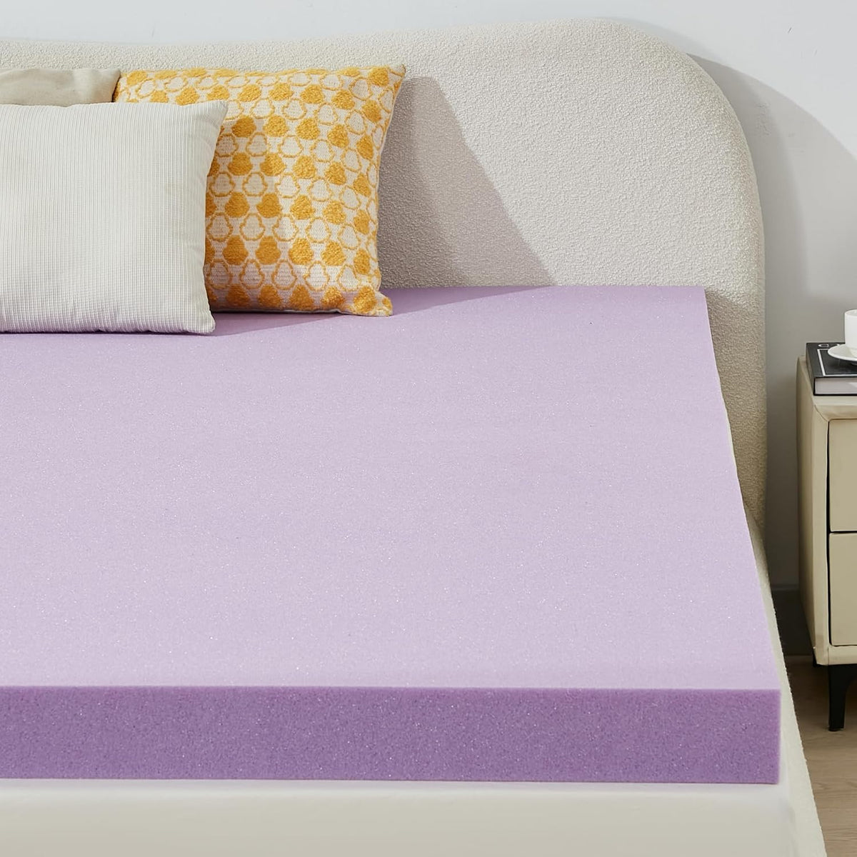 BDEUS Mattress Topper Twin XL, 2 Inch Gel Memory Foam Mattress Topper for College Dorm, Ventilated Soft Mattress Pad, Bed Topper, CertiPUR-US Certified