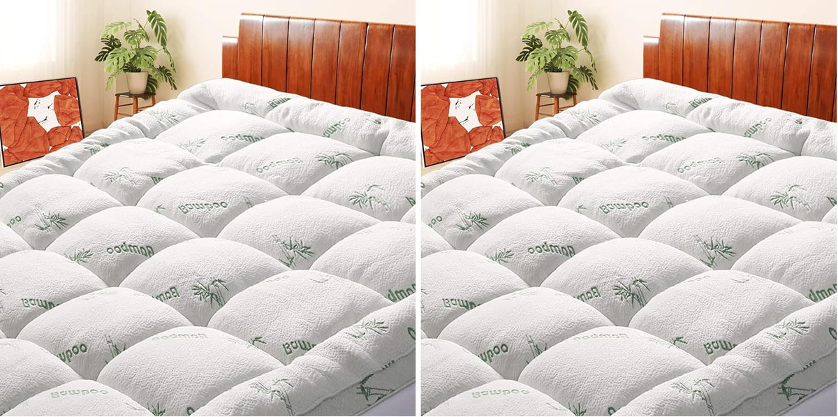 SakuraHome Twin XL Mattress Topper,Extra Thick Pillow Top Mattress Pad