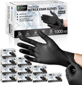 PROMEDIX P Black Disposable Nitrile Gloves, 6Mil 100 Pcs Food Safe Cooking Gloves Latex Free Rubber Gloves for Cleaning Exam