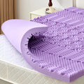 SINWEEK 2 Inch 7-Zone Memory Foam Mattress Topper Twin XL, Twin Extra Long Mattress Pads for College Dorm Room, Pressure Relieve CertiPUR-US Certified, 39x80 Inches, Violet