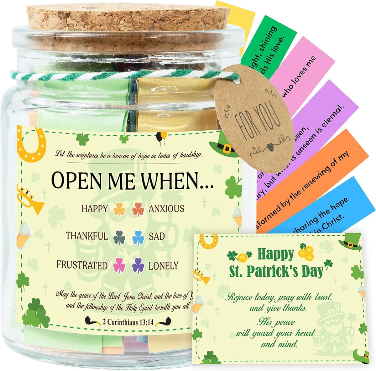 Read This When Bible Verses Jar – Birthday Gifts for Women, Christian Gifts for Women, Graduations Gift for Her, Gift for Mom from Daughter