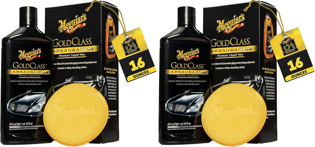 Meguiar's Gold Class Carnauba Plus Premium Liquid Wax Kit, 16 Oz